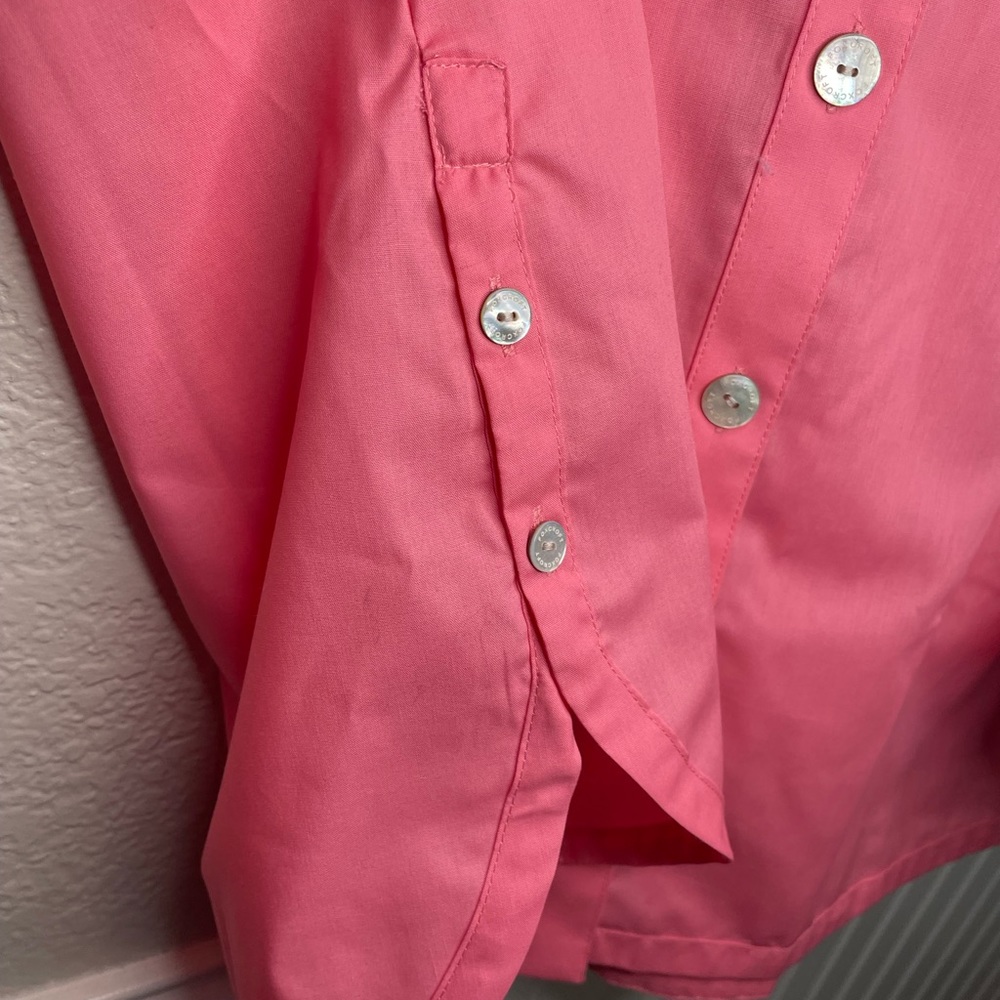 Foxcroft for Appleseeds Pink Button Down Shirt Wrinkle Free Long Sleeve 20W - Picture 3 of 4